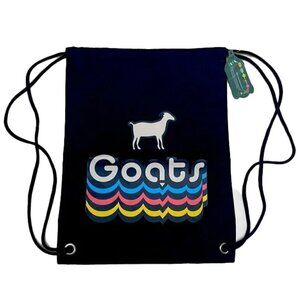 ❤️ 🆕 GOATS Drawstring Black Bag